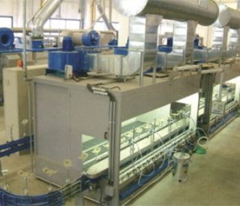 SPRAY COATING LINE WITH PANTING BOOTH